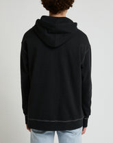 Lee Loose Seasonal Hoodie Męska Bluza Z Kapturem Kangurka Washed Black Ll26fton 112331482